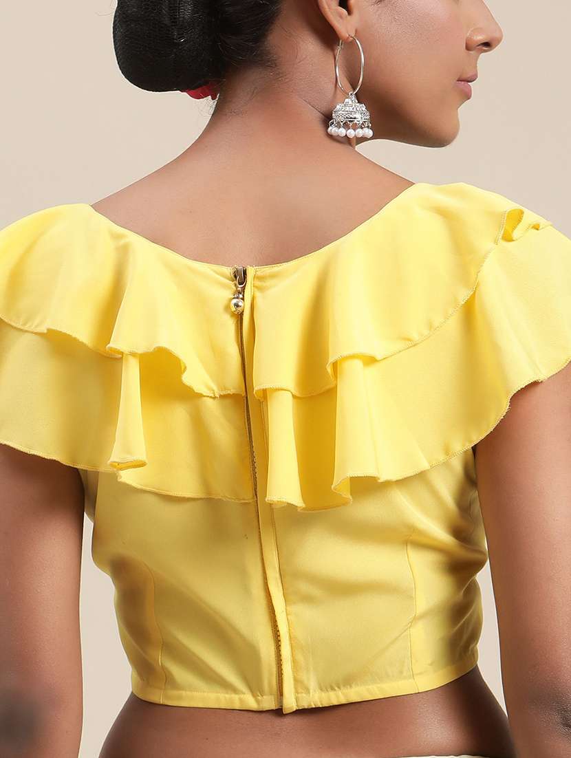 multi colored tie & dye saree with blouse - 18463620 -  Standard Image - 3