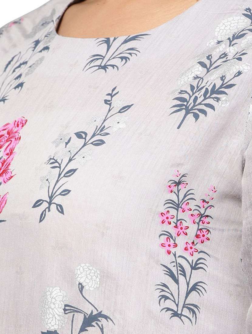 floral layered kurta - 18463720 -  Standard Image - 3