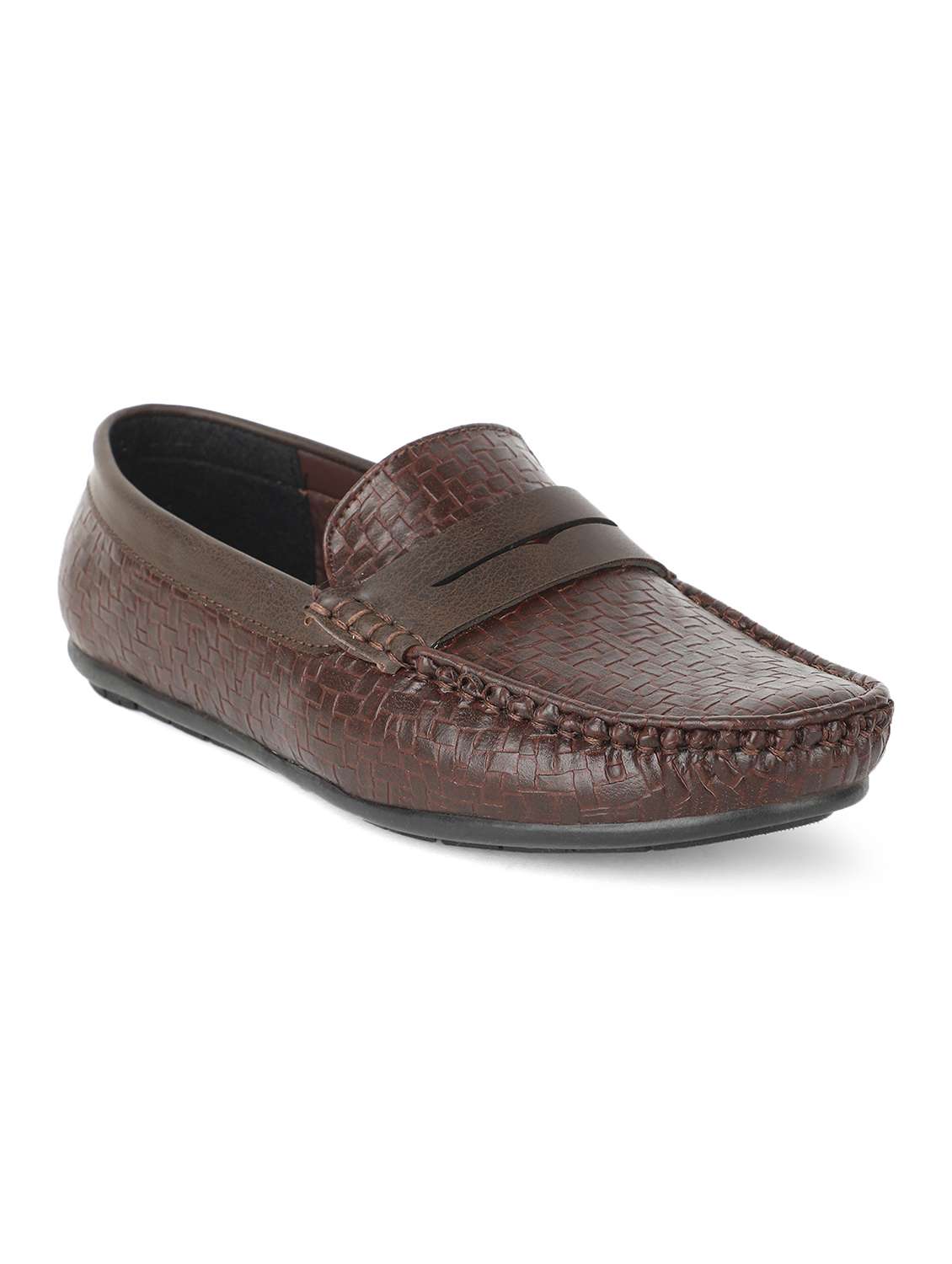brown slip on loafer