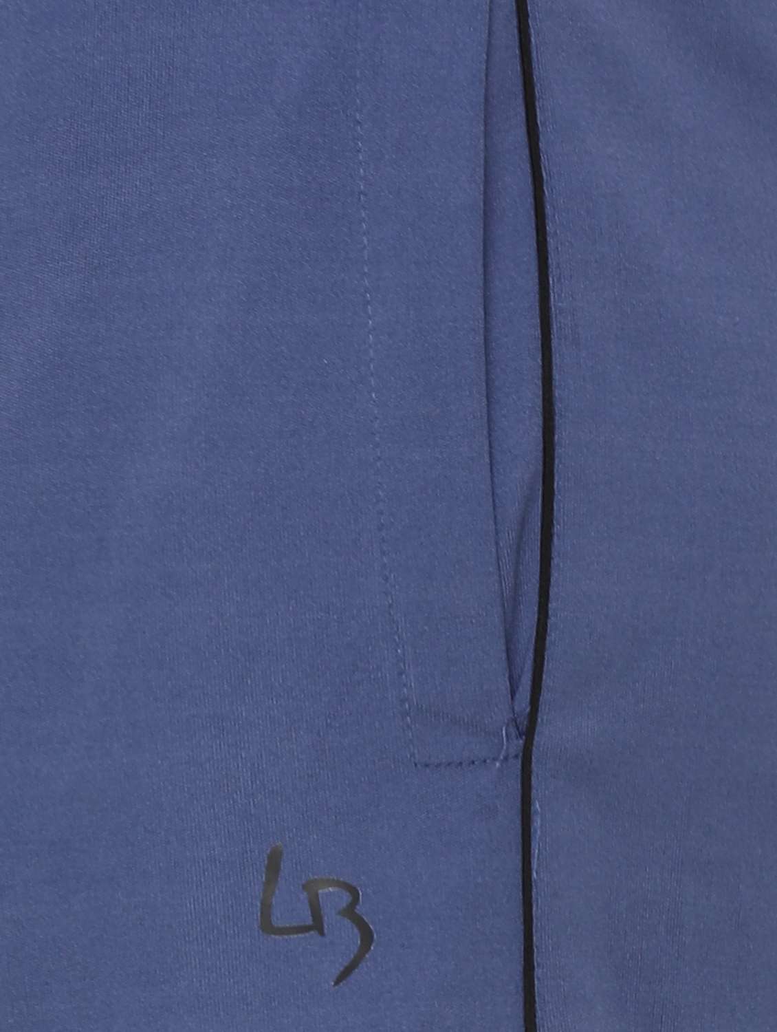 blue solid full length track pant - 18465736 -  Standard Image - 3