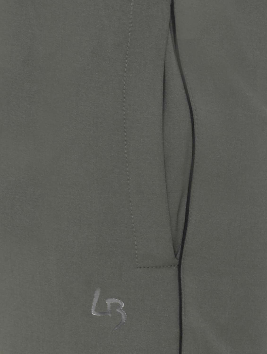 olive-green solid full length track pant - 18465738 - Standard Image - 3