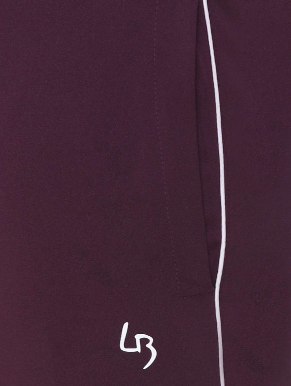 purple solid full length track pant - 18465739 -  Standard Image - 3