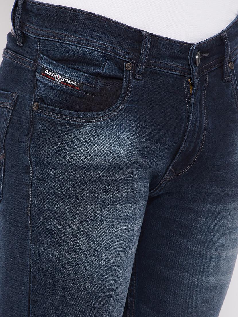 navy-blue light-washed denim jean - 18466047 - Standard Image - 5