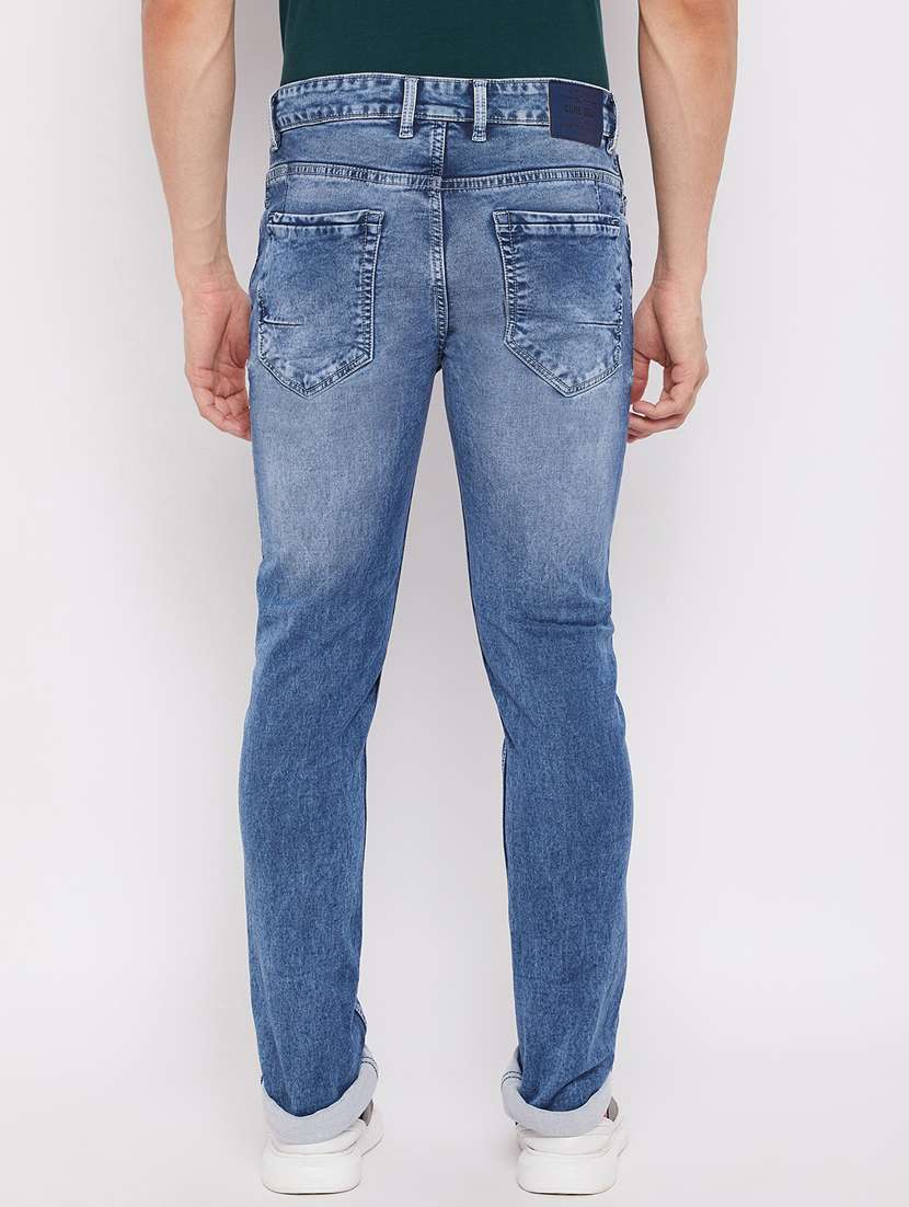 blue light-washed denim jean - 18466052 -  Standard Image - 3