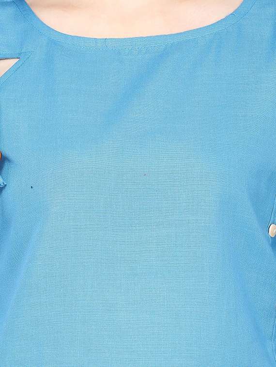 set of 2 pcs solid combo kurta - 18467546 -  Standard Image - 5