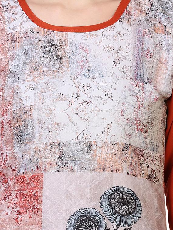digital printed straight kurta - 18467558 - Standard Image - 3