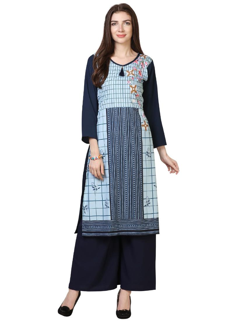 set of 3 pcs printed combo kurta - 18467568 - Standard Image - 3