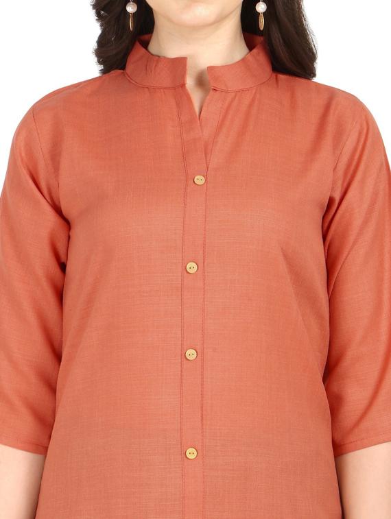 set of 2 pcs solid combo kurta - 18467636 - Standard Image - 3