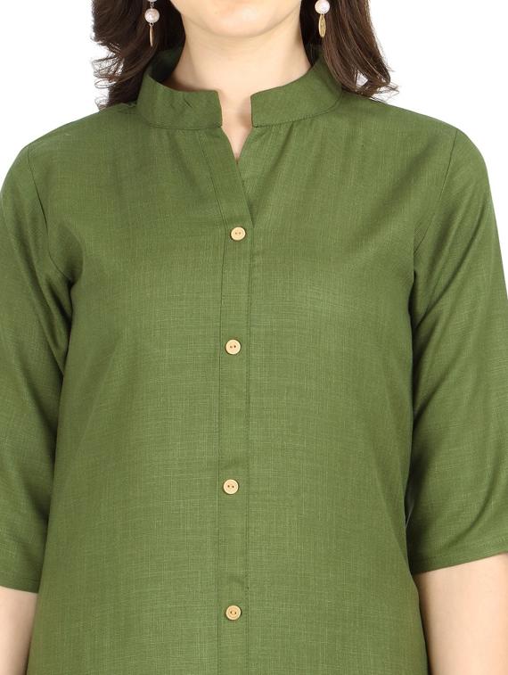 set of 2 pcs solid combo kurta - 18467645 - Standard Image - 3
