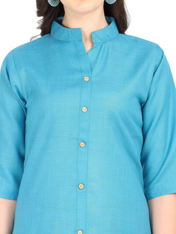 set of 2 pcs solid combo kurta - 18467647 - Standard Image - 3