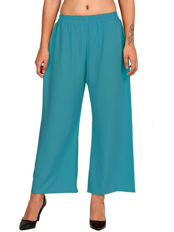 solid kurta palazzo set - 18467688 - Standard Image - 3