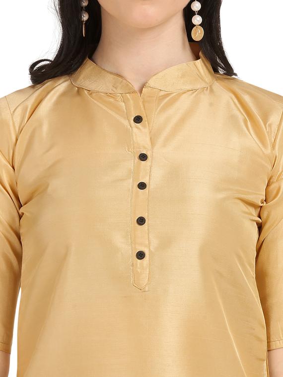 solid kurta palazzo set - 18467752 - Standard Image - 3