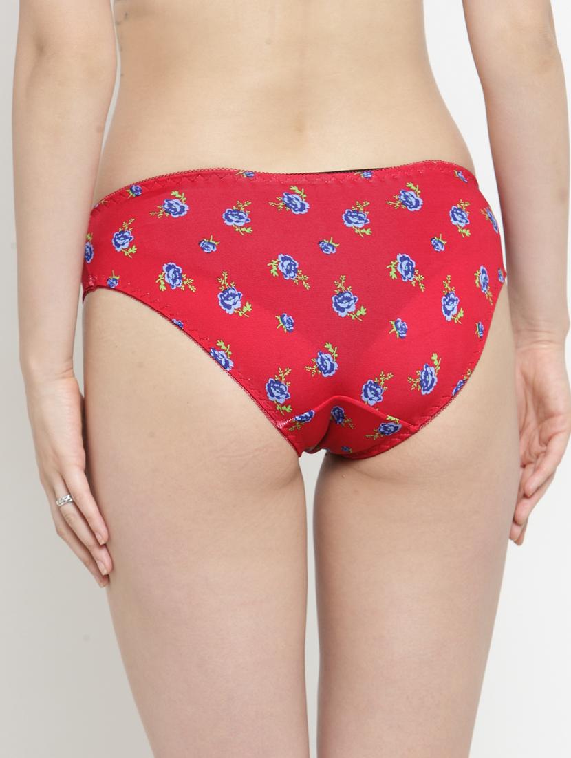red floral bikini panty - 18468086 - Standard Image - 3