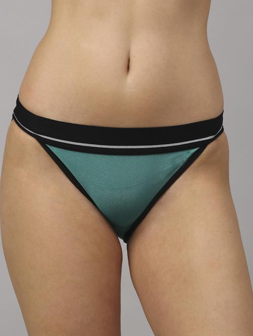 teal solid bikini panty - 18468112 - Standard Image - 0