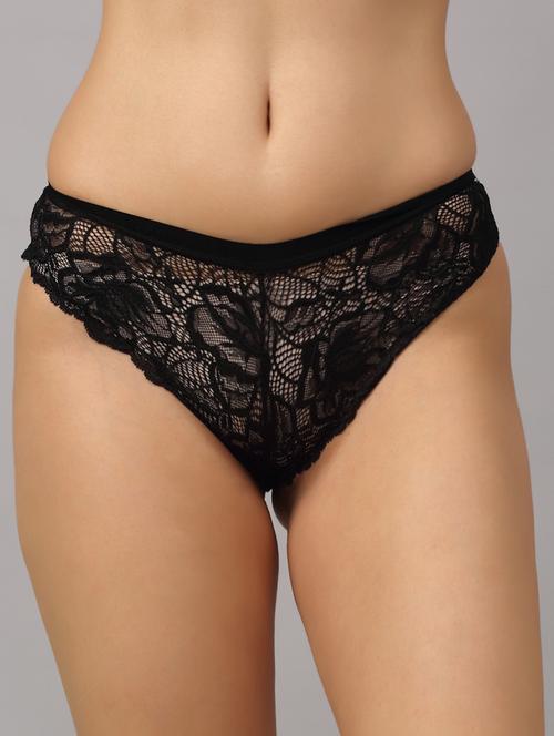 black lace bikini panty - 18468115 -  Standard Image - 0