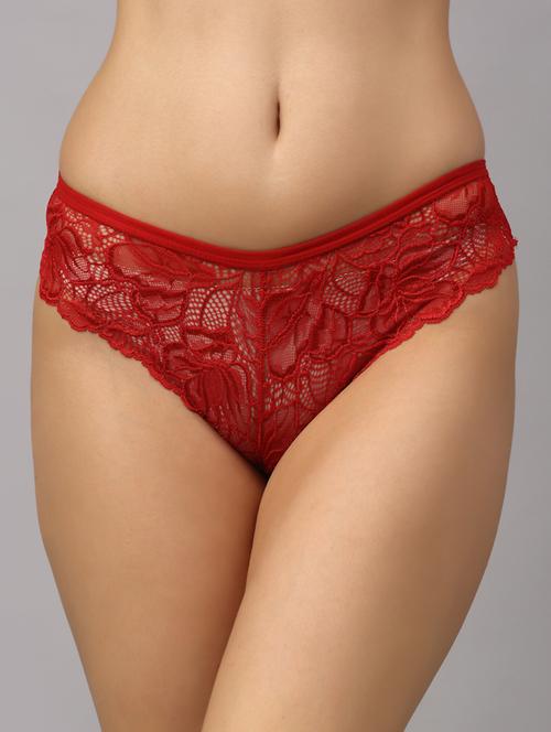 red lace bikini panty - 18468117 -  Standard Image - 0