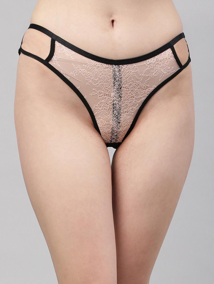 beige lace bikini panty - 18468140 - Zoom Image - 0