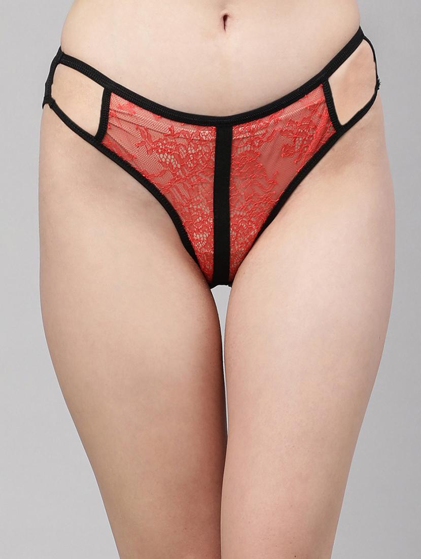 red lace bikini panty - 18468146 - Zoom Image - 0