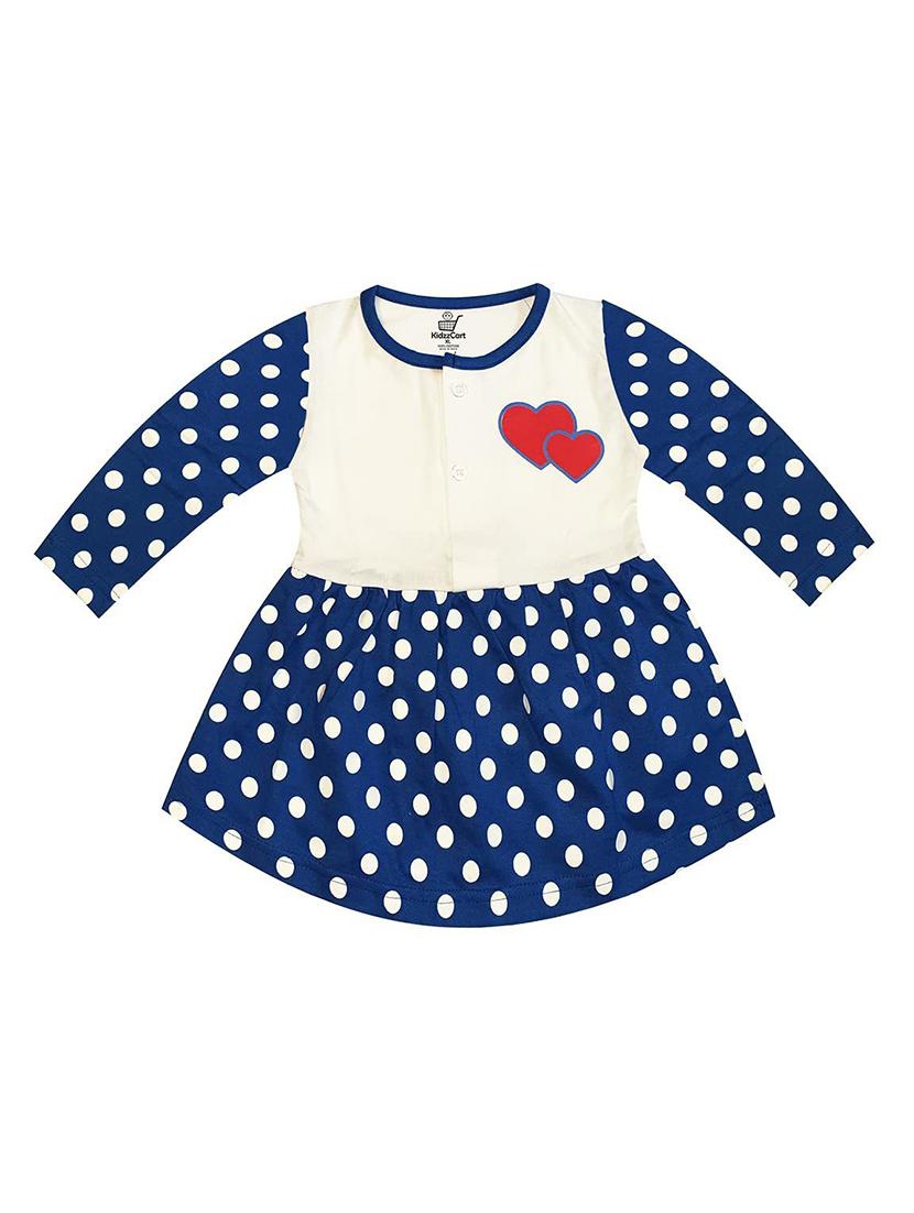 girls blue polka dot frock - 18468306 - Zoom Image - 0