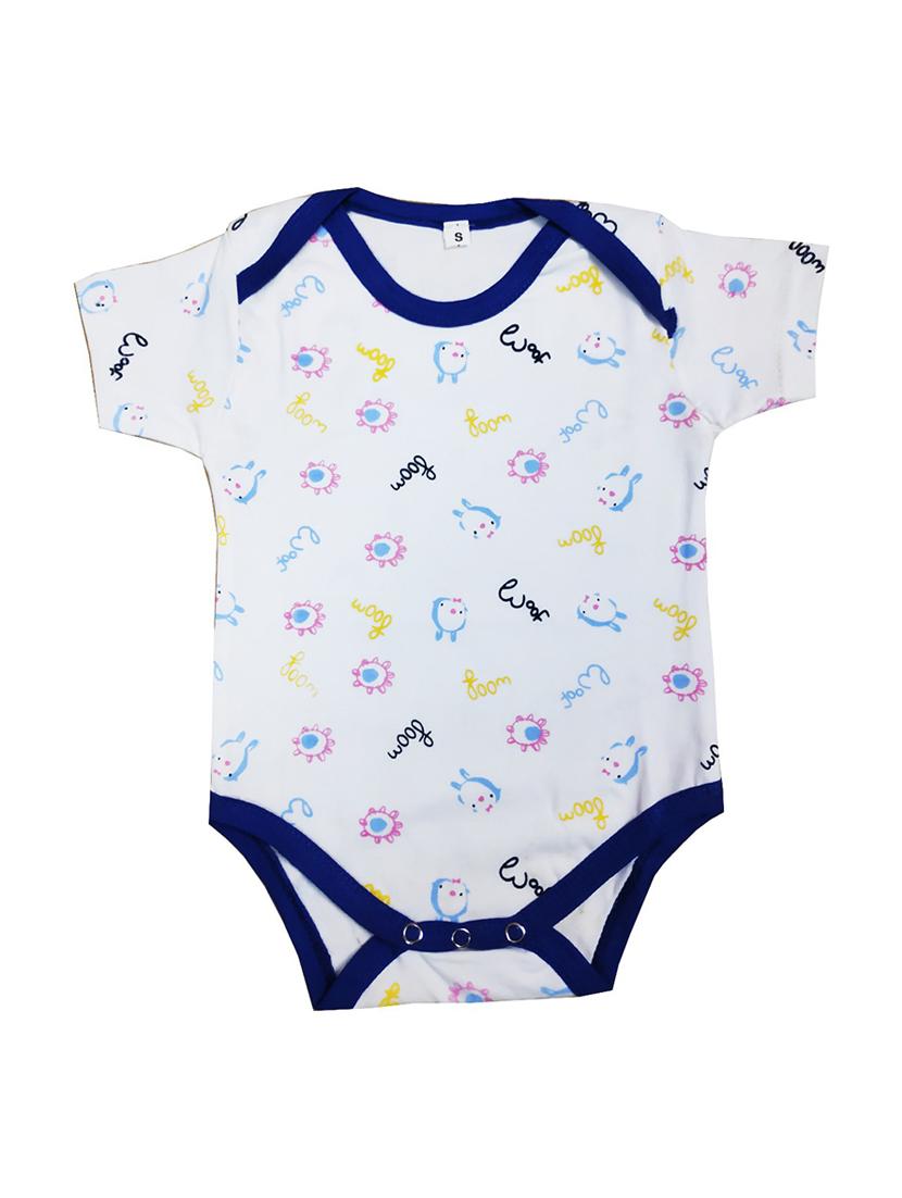 white printed onesies - 18468340 - Zoom Image - 0
