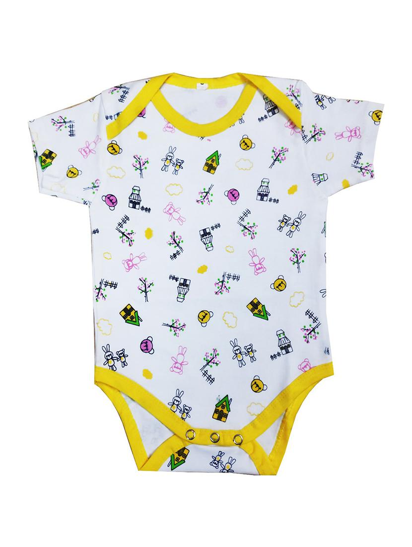 white printed onesies - 18468341 - Zoom Image - 0