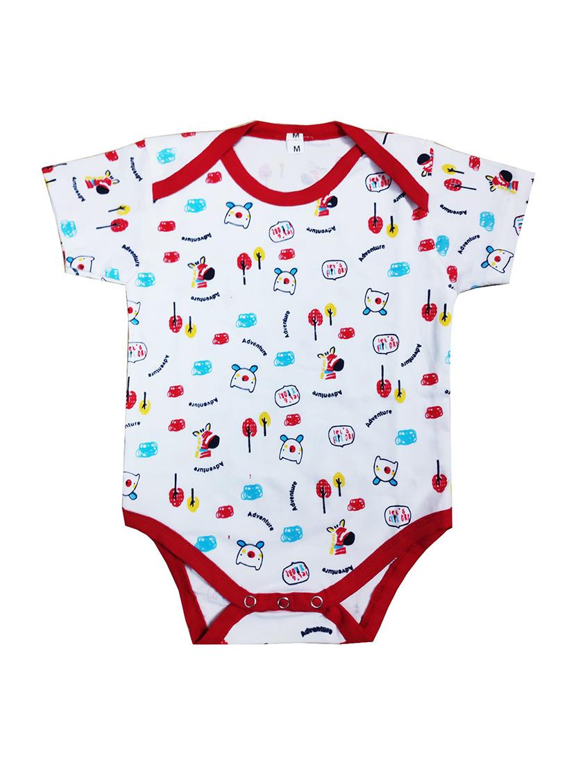 white printed onesies - 18468342 - Zoom Image - 0
