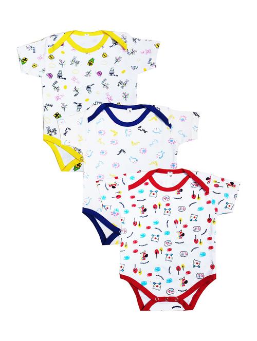 pack of 3 printed onesies - 18468343 - Standard Image - 0