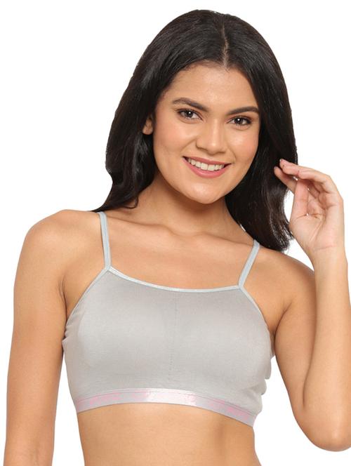 grey non padded bralette bra - 18468660 - Standard Image - 0