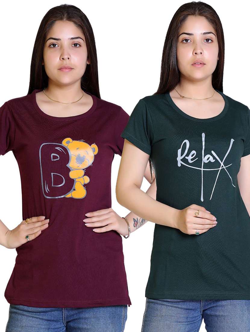 women's t-shirt combo - 18469023 - Zoom Image - 0
