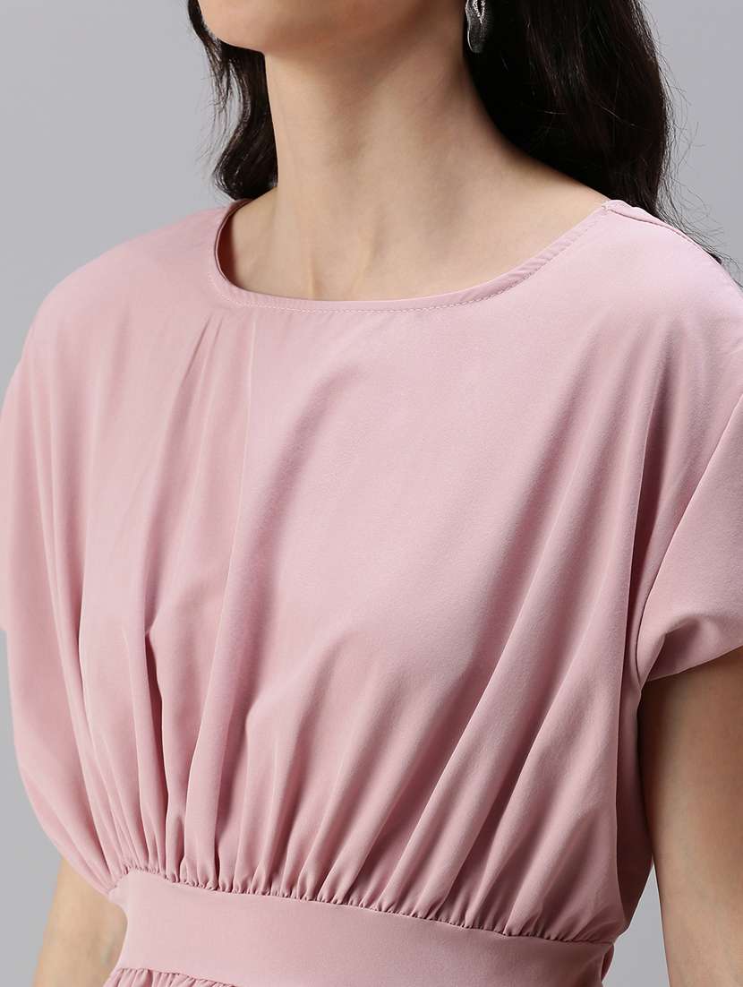 women's peplum round neck top - 18469933 -  Standard Image - 3
