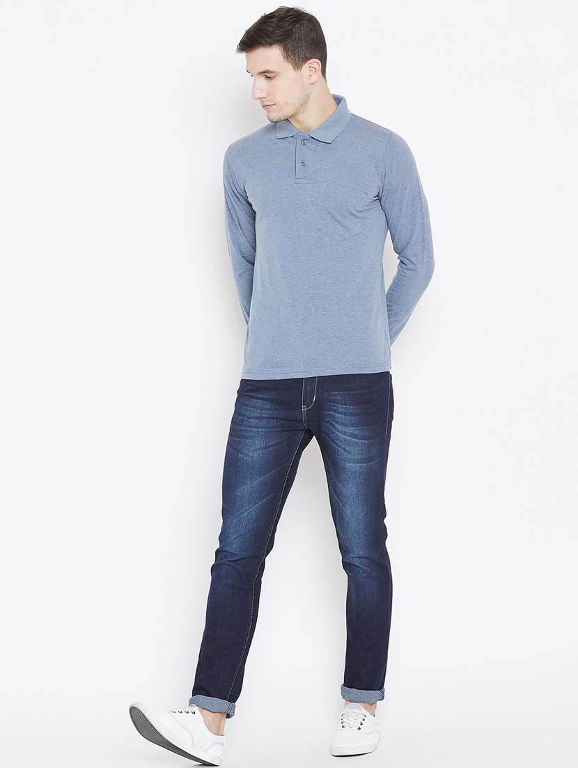 men white solid regular fit polo t-shirt - 18470262 -  Standard Image - 3