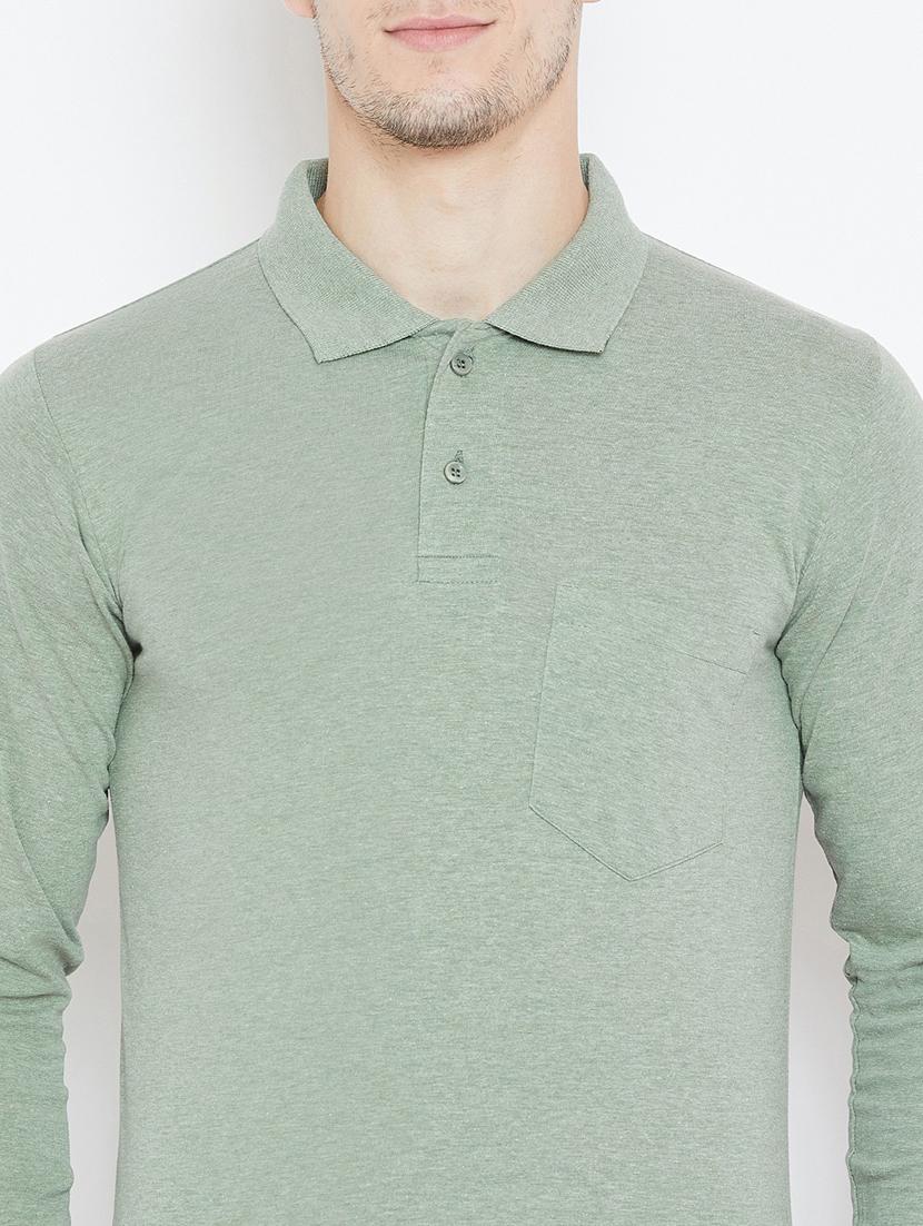 green solid pocket t-shirt - 18470271 - Standard Image - 3