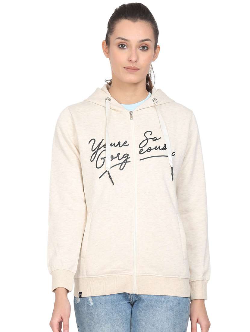 women's chest print sweatshirt