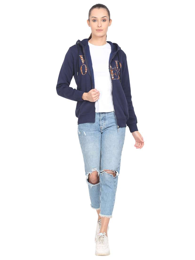 women's chest print sweatshirt - 18470844 - Standard Image - 3