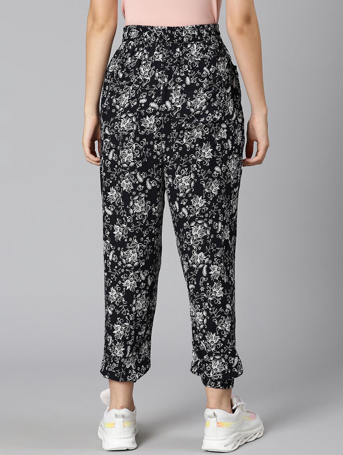 drawstring waist printed jogger - 18471003 - Standard Image - 3