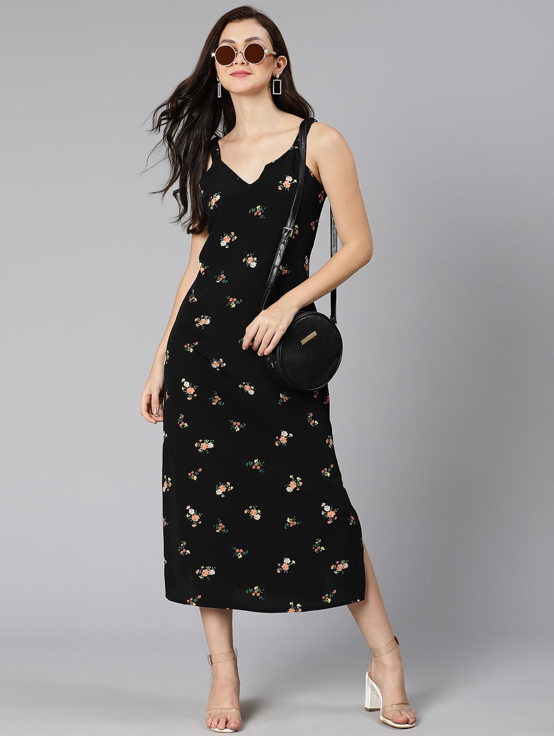floral print a-line dress - 18471028 - Zoom Image - 0