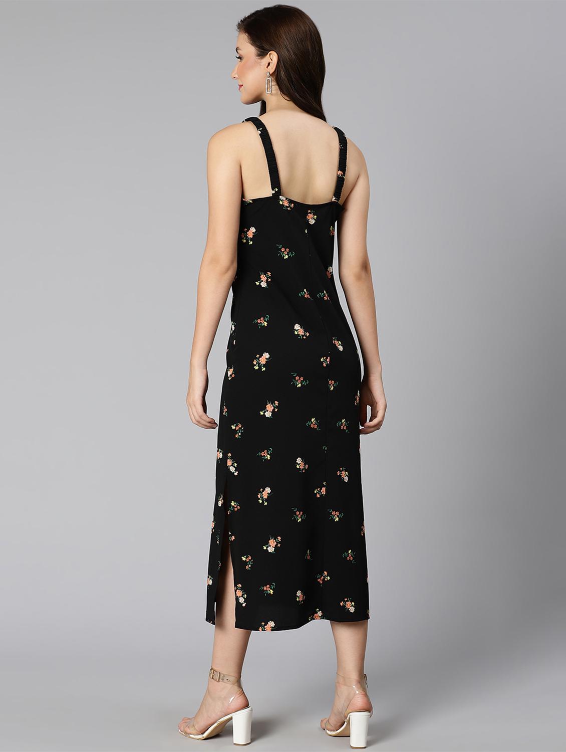 floral print a-line dress - 18471028 - Standard Image - 5