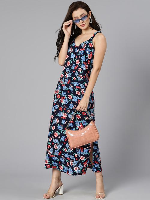 floral print a-line dress - 18471029 - Standard Image - 0