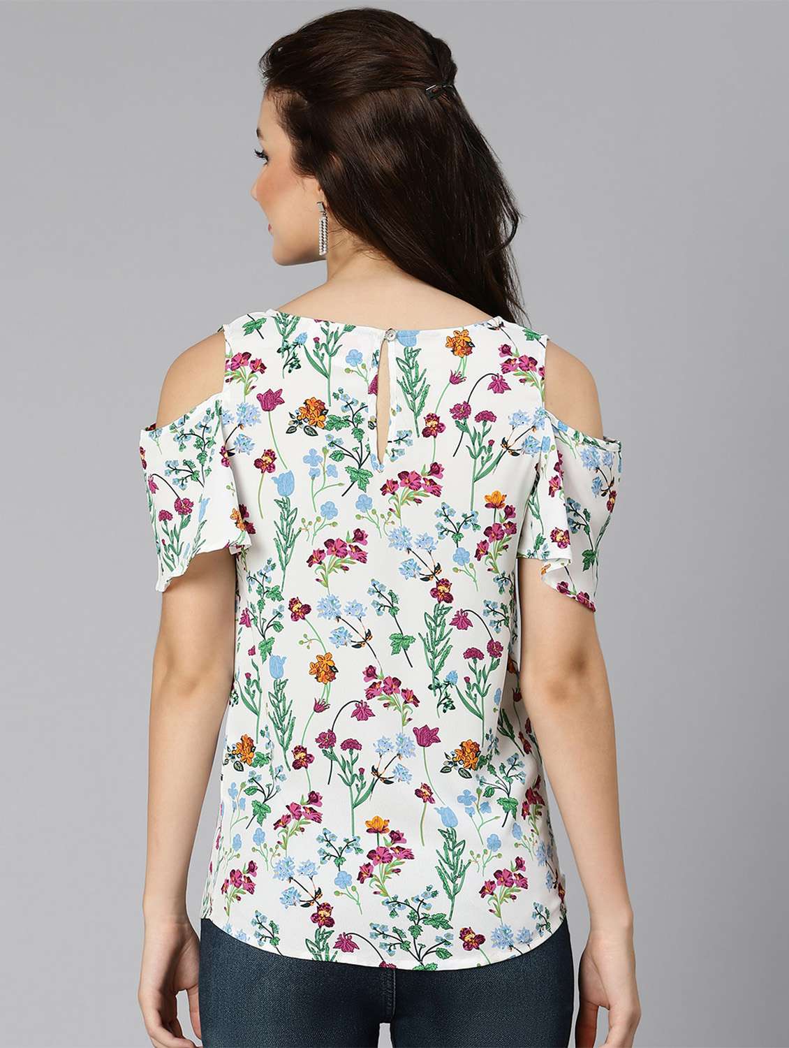 women's straight v neck top - 18471050 -  Standard Image - 3