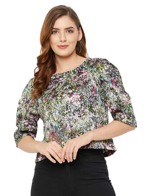 women's straight round neck top - 18471153 -  Standard Image - 0