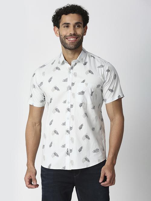 mens leaf print casual shirt - 18471237 -  Standard Image - 0