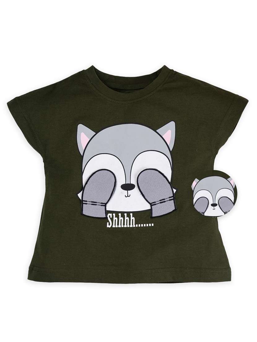 girls round neck top - 18472097 - Zoom Image - 0