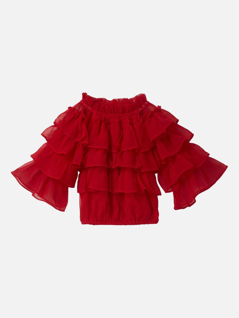girls mock neck top