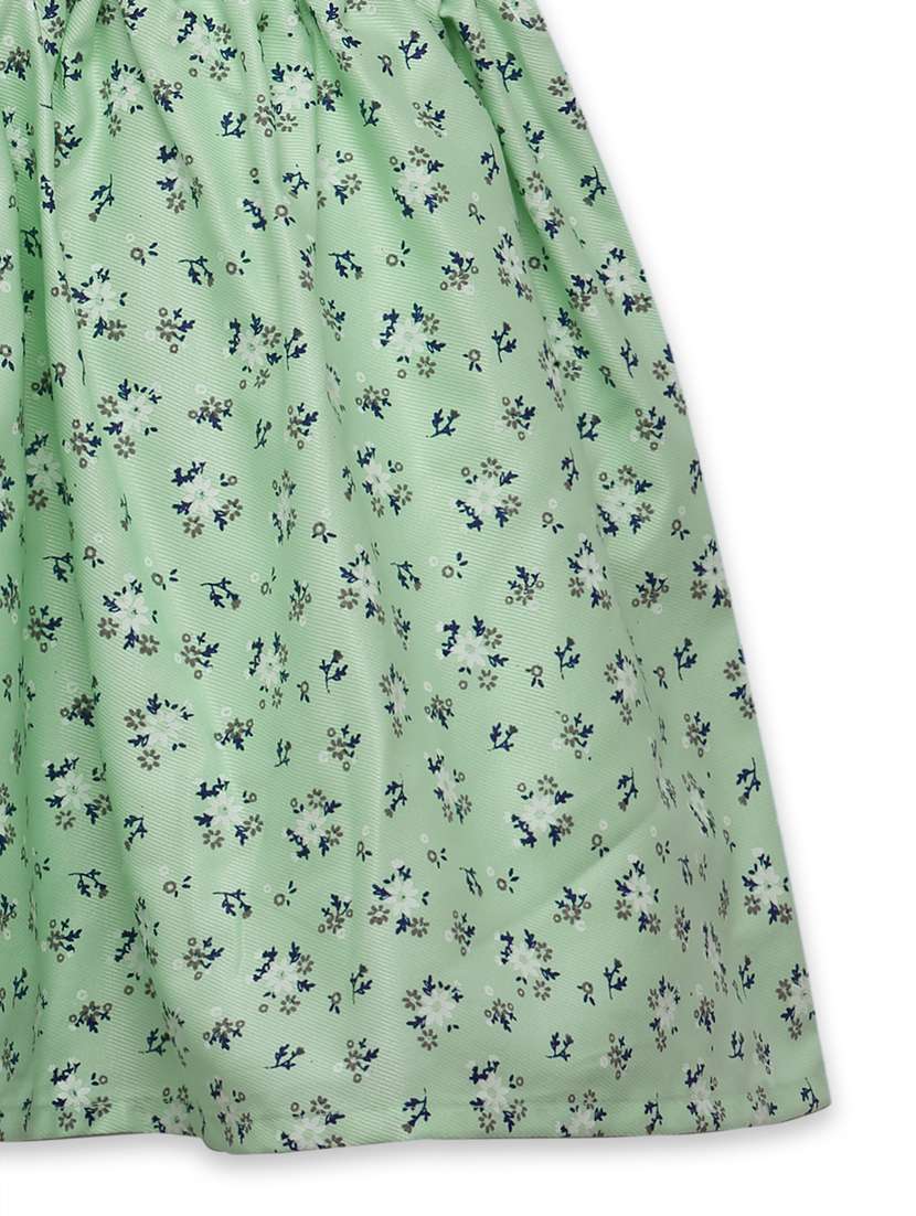 girls sea green floral frock - 18473274 - Standard Image - 3