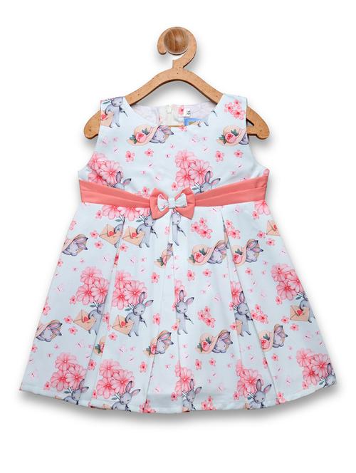 girls blue floral frock  - 18473282 -  Standard Image - 0