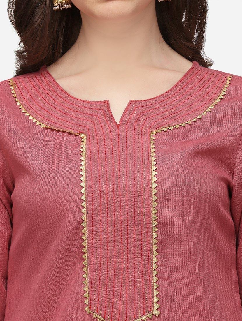 solid straight kurta - 18473742 - Standard Image - 3