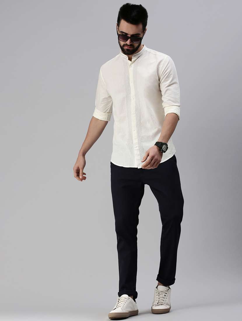 mens solid casual shirt - 18474103 -  Standard Image - 3