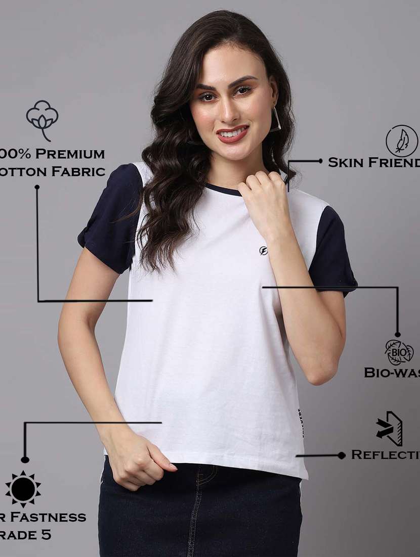 women's high-low crew neck top - 18474440 -  Standard Image - 3