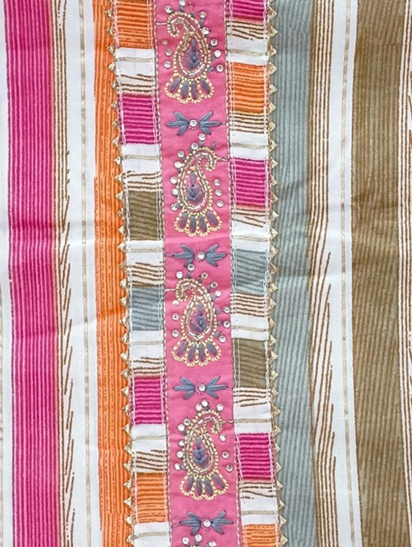 pink unstitched salwar suit set - 18476141 - Standard Image - 3