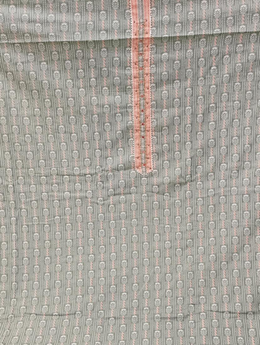 grey unstitched salwar suit set - 18476155 - Standard Image - 3